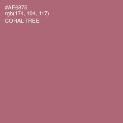 #AE6875 - Coral Tree Color Image
